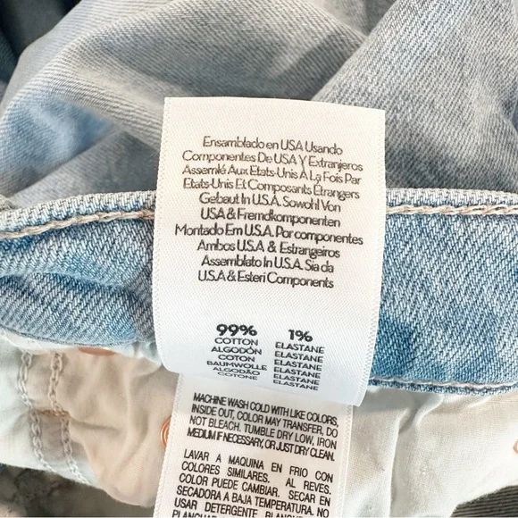 Mother Jeans The Dodger Ankle Slouch Loose Straight Leg Light Wash Size 25 - Picture 9 of 9